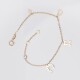 1087-5 Multi Charm Bracelet,Solid 14k Gold Bracelet,14k Gold Charm Bracelets,Tiny Cross,Heart,Bear,Horseshoe,Teen Preteen Girls,16th birthday gift (1)