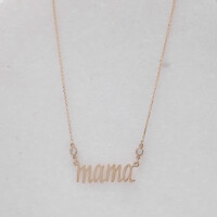 11197 2 Mama Script Necklace, Gold Mama Pendant,Mom to Be Choker, Mother's Day Gifts,New Mom Charm,Perfect Gift for Mom,