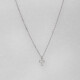 11112 2 Dainty Mini Cross, Elegant Cross Pendant with CZ, TINY Gold Cross Necklace, Gift for Myself, Bestie Friendship Gift