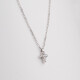 11112 4 Dainty Mini Cross, Elegant Cross Pendant with CZ, Tiny Gold Cross Necklace,Faith Cross Necklace,First Communion Gift Girl
