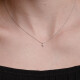 11112 5 Dainty Mini Cross, Elegant Cross Pendant with CZ, Tiny Gold Cross Necklace,Faith Cross Necklace,First Communion Gift Girl