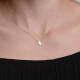 11353 5 Dainty Heart Necklace, Gold Heart in 14K Solid Gold, Dainty Little Heart Pendant, When Calls the Heart, My Heart Belongs 2U