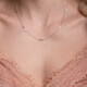 11386 5 Solid Gold Dainty Infinity Necklace, Infinite Love Choker, Delicate and Shiny Infinite Pendant, Figure Eight Charm,Everlasting Love,Eternity