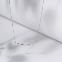 11416 4 Curved bar necklace,Simple dainty bar pendant,Minimalistic jewelry,Long distance relationship gift,Long distance gift for her