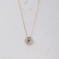 11707 3 Lucky eye necklace, Floating evil eye pendant with Cz,Evil eye choker,Good luck and protection charm,Good omens charm