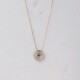 11707 3 Lucky eye necklace, Floating evil eye pendant with Cz,Evil eye choker,Good luck and protection charm,Good omens charm