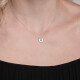 11707 5 Lucky eye necklace, Floating evil eye pendant with Cz,Evil eye choker,Good luck and protection charm,Good omens charm