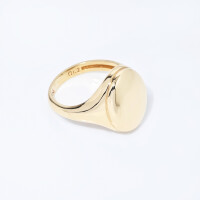 25000-1 Oval Signet Ring,14k Gold Signet Ring,Unisex Signet Ring,Pinky Ring,Custom Signet Ring,Personalized Signet Ring,7th Anniversary Gift