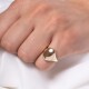 25000-5 Oval Signet Ring,14k Gold Signet Ring,Unisex Signet Ring,Pinky Ring,Custom Signet Ring,Personalized Signet Ring,7th Anniversary Gift
