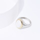 25003-1 Enamel Signet Ring,14k Gold Signet Ring,Oval Signet Ring,Solid gold Signet Ring,Retirement Gifts for Women