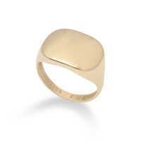 25012-1 Square Signet Ring,Chunky Gold Ring,Unisex Signet Ring,Chevalier Ring,60th Birthday Gifts for Women