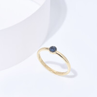 25018-1 Sapphire Solitaire Ring,Blue Sapphire Gold Ring,Dainty Sapphire Ring,Slim Stackable Ring,14k Solid Gold Ring,16th Birthday Gift