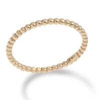 25031-3 14k Gold Beaded Ring,Beaded Wedding Band Women,Slim Wedding Band,Stackable Ring,Slim Stackable Ring,7th Anniversary Gift