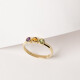 25047 2 Multi Stone Family Birthstone Ring in 14K Gold for Personalized Gift for Mom