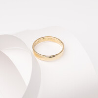 25060 D 2mm Gold Wedding Band in 14K Gold for Her