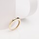 25061 C Thin Gold Dome Ring in 14K Gold for First Anniversary Gift for Her