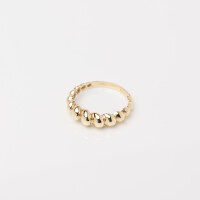 25065 B Dainty Bubble Gold Ring in 14K Gold for 16th Birthday Gift