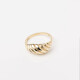 25066 B Croissant Dome Ring in 14K Gold for 21st Birthday Gift for Her