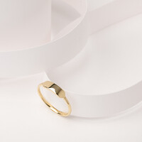 25068 2 Name Ring Stackable in 14K Gold for Mothers Day Gift from Husband