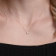 3059 5 Square Gold Cross, Gold Necklace Cross Pendant, Cross with CZ,21st Birthday Gift for Her,30th Birthday Gift for Her