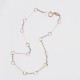 1174-1 Two Tone Bracelet,Solid 14k Gold Bracelet,Thin Gold Bracelet,Mix Color Bracelet,40th Birthday Gifts for Women,Retirement Gifts for Women