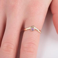 25142-1 14K Gold-Personalized-Ring
