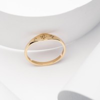 25143-7 14k Solid-Gold-Dainty-Ring