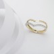 25169-2 CZ-Chevron-Band-ring