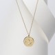 DC-007-1 14k Solid-Gold-Cancer-Zodiac-Necklace