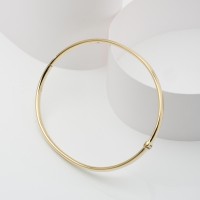 X-1093-5 OVAL-GOLD-BANGLE