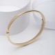 X-1113-1 Plain-Hinged-Gold-Bracelet