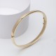 X-1113-2 Smooth-Gold-Bangle