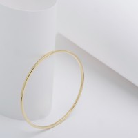 X-1121-2 SLIP-ON-BANGLE-BRACELET-SOLID-GOLD