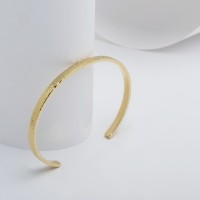 X-1123 HAMMERED-OPEN-CUFF-BANGLE