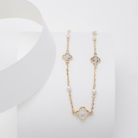 bg-134-2 clovers-pearls-14k-bracelet